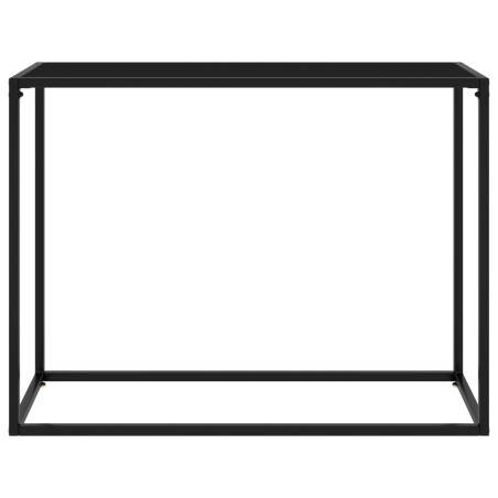 vidaXL Konsolentisch Schwarz 100x35x75 cm Hartglas