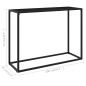 vidaXL Konsolentisch Schwarz 100x35x75 cm Hartglas vidaXL Konsolentisch Schwarz 100x35x75 cm Hartglas
