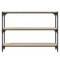 vidaXL Bücherregal Sonoma-Eiche 100x33x70,5 cm Holzwerkstoff und Stahl vidaXL Bücherregal Sonoma-Eiche 100x33x70,5 cm Holzwerkstoff und Stahl