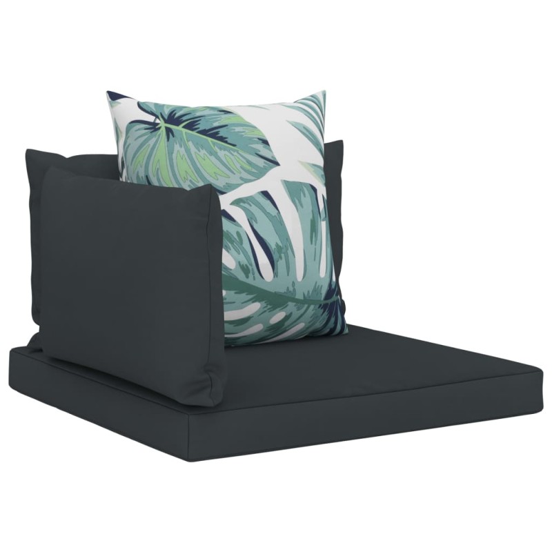 Palettensofa-Auflagen 4 Stk. Anthrazit Stoff Palettensofa-Auflagen 4 Stk. Anthrazit Stoff