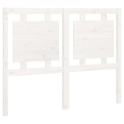 vidaXL Kopfteil Weiß 125,5x4x100 cm Massivholz Kiefer