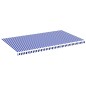 vidaXL Markisenbespannung Blau und Weiß 6x3,5 m vidaXL Markisenbespannung Blau und Weiß 6x3,5 m