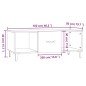 vidaXL Couchtisch Braun Eichen-Optik 102x50x40 cm Holzwerkstoff vidaXL Couchtisch Braun Eichen-Optik 102x50x40 cm Holzwerkstoff