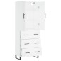 Highboard Weiß 69,5x34x180 cm Holzwerkstoff Highboard Weiß 69,5x34x180 cm Holzwerkstoff