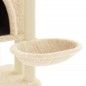 vidaXL Kratzbaum mit Sisal-Kratzsäulen Creme 180 cm vidaXL Kratzbaum mit Sisal-Kratzsäulen Creme 180 cm