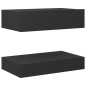 vidaXL TV-Schrank mit LED-Leuchten Grau 60x35 cm vidaXL TV-Schrank mit LED-Leuchten Grau 60x35 cm