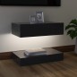 vidaXL TV-Schrank mit LED-Leuchten Grau 60x35 cm vidaXL TV-Schrank mit LED-Leuchten Grau 60x35 cm