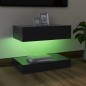 vidaXL TV-Schrank mit LED-Leuchten Grau 60x35 cm vidaXL TV-Schrank mit LED-Leuchten Grau 60x35 cm