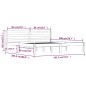 vidaXL Massivholzbett Kiefer 180x200 cm Weiß vidaXL Massivholzbett Kiefer 180x200 cm Weiß