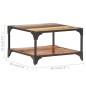 vidaXL Couchtisch 60x60x35 cm Altholz Massiv vidaXL Couchtisch 60x60x35 cm Altholz Massiv