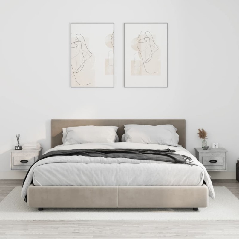 vidaXL Wand-Nachttische 2 Stk. Betongrau 41,5x36x28 cm vidaXL Wand-Nachttische 2 Stk. Betongrau 41,5x36x28 cm