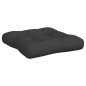 Palettenkissen 3-tlg. Schwarz Stoff Palettenkissen 3-tlg. Schwarz Stoff