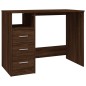 vidaXL Schreibtisch mit Schubladen Braun Eichen-Optik 102x50x76 cm vidaXL Schreibtisch mit Schubladen Braun Eichen-Optik 102x50x76 cm