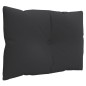 Palettenkissen 3-tlg. Schwarz Stoff Palettenkissen 3-tlg. Schwarz Stoff