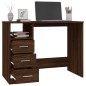 vidaXL Schreibtisch mit Schubladen Braun Eichen-Optik 102x50x76 cm vidaXL Schreibtisch mit Schubladen Braun Eichen-Optik 102x50x76 cm