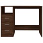 vidaXL Schreibtisch mit Schubladen Braun Eichen-Optik 102x50x76 cm vidaXL Schreibtisch mit Schubladen Braun Eichen-Optik 102x50x76 cm