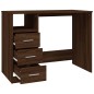vidaXL Schreibtisch mit Schubladen Braun Eichen-Optik 102x50x76 cm vidaXL Schreibtisch mit Schubladen Braun Eichen-Optik 102x50x76 cm