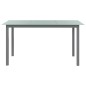 vidaXL Gartentisch Hellgrau 150x90x74 cm Aluminium und Glas vidaXL Gartentisch Hellgrau 150x90x74 cm Aluminium und Glas