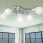 Deckenleuchte mit Glasschirmen 5 x E14 Deckenleuchte mit Glasschirmen 5 x E14