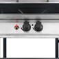 Gasgrill mit Beistelltisch auf 3 Ebenen Schwarz und Silbern Gasgrill mit Beistelltisch auf 3 Ebenen Schwarz und Silbern