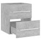vidaXL Waschbeckenunterschrank Betongrau 41x38,5x48 cm Holzwerkstoff vidaXL Waschbeckenunterschrank Betongrau 41x38,5x48 cm Holzwerkstoff