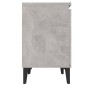 vidaXL Nachttische mit Metallbeinen 2 Stk. Betongrau 40x30x50 cm vidaXL Nachttische mit Metallbeinen 2 Stk. Betongrau 40x30x50 cm