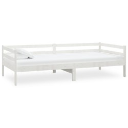 vidaXL Tagesbett Weiß Kiefer Massivholz 90x200 cm   