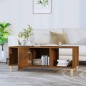 vidaXL Couchtisch Räuchereiche 102x50x40 cm Holzwerkstoff vidaXL Couchtisch Räuchereiche 102x50x40 cm Holzwerkstoff