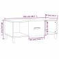 vidaXL Couchtisch Räuchereiche 102x50x40 cm Holzwerkstoff vidaXL Couchtisch Räuchereiche 102x50x40 cm Holzwerkstoff