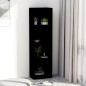 vidaXL Bücherregal 4 Fächer Schwarz 40x24x142 cm Holzwerkstoff vidaXL Bücherregal 4 Fächer Schwarz 40x24x142 cm Holzwerkstoff