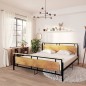 vidaXL Bett Metall 200x200 cm vidaXL Bett Metall 200x200 cm