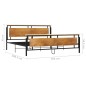 vidaXL Bett Metall 200x200 cm vidaXL Bett Metall 200x200 cm