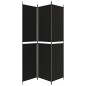 vidaXL 3-tlg. Paravent Schwarz 150x220 cm Stoff vidaXL 3-tlg. Paravent Schwarz 150x220 cm Stoff