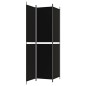 vidaXL 3-tlg. Paravent Schwarz 150x220 cm Stoff vidaXL 3-tlg. Paravent Schwarz 150x220 cm Stoff