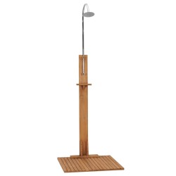 vidaXL Gartendusche 75x75x210 cm Massivholz Teak