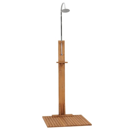 vidaXL Gartendusche 75x75x210 cm Massivholz Teak
