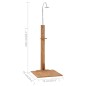 vidaXL Gartendusche 75x75x210 cm Massivholz Teak vidaXL Gartendusche 75x75x210 cm Massivholz Teak