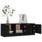 vidaXL TV-Schrank Schwarz 102x35x36,5 cm Holzwerkstoff vidaXL TV-Schrank Schwarz 102x35x36,5 cm Holzwerkstoff