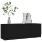 vidaXL TV-Schrank Schwarz 102x35x36,5 cm Holzwerkstoff vidaXL TV-Schrank Schwarz 102x35x36,5 cm Holzwerkstoff
