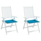 Gartenstuhl-Kissen 2 Stk. Blau 50x50x3 cm Oxford-Gewebe Gartenstuhl-Kissen 2 Stk. Blau 50x50x3 cm Oxford-Gewebe