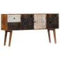 vidaXL Sideboard mit Druckmuster 130×30×70 cm Massivholz Mango vidaXL Sideboard mit Druckmuster 130×30×70 cm Massivholz Mango