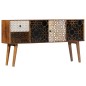 vidaXL Sideboard mit Druckmuster 130×30×70 cm Massivholz Mango vidaXL Sideboard mit Druckmuster 130×30×70 cm Massivholz Mango