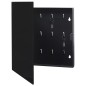 vidaXL Schlüsselkasten mit Magnettafel Schwarz 35x35x5,5 cm vidaXL Schlüsselkasten mit Magnettafel Schwarz 35x35x5,5 cm