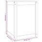 vidaXL Wäschetruhe Schwarz 44x44x66 cm Massivholz Kiefer vidaXL Wäschetruhe Schwarz 44x44x66 cm Massivholz Kiefer