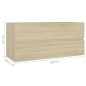 vidaXL Waschbeckenunterschrank Sonoma-Eiche 100x38,5x45 cm vidaXL Waschbeckenunterschrank Sonoma-Eiche 100x38,5x45 cm