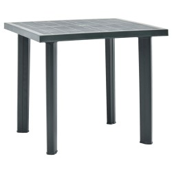 vidaXL Gartentisch Grün 80 x 75 x 72 cm Kunststoff