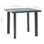 vidaXL Gartentisch Grün 80 x 75 x 72 cm Kunststoff vidaXL Gartentisch Grün 80 x 75 x 72 cm Kunststoff
