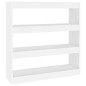 vidaXL Bücherregal/Raumteiler Weiß 100x30x103 cm vidaXL Bücherregal/Raumteiler Weiß 100x30x103 cm