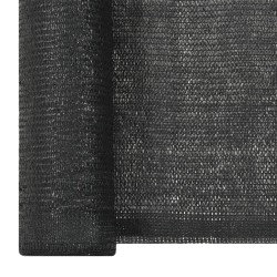 vidaXL Sichtschutznetz HDPE 1x50 m Schwarz 150 g/m²