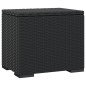 vidaXL Hocker mit Kissen 2 Stk. Schwarz 40x30x40 cm Poly Rattan vidaXL Hocker mit Kissen 2 Stk. Schwarz 40x30x40 cm Poly Rattan